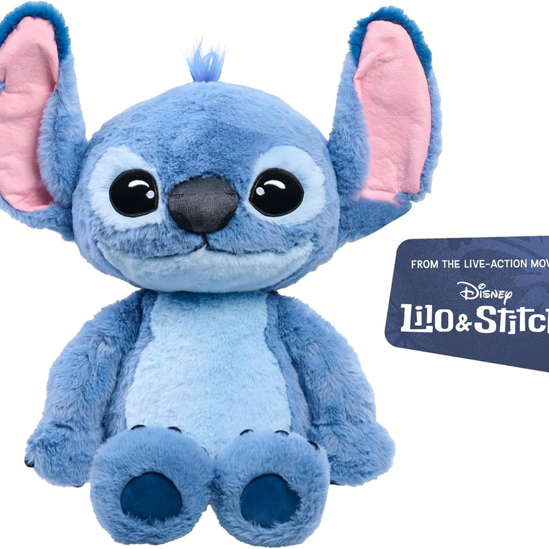 Just Play Disney Stitch Giant 24-Inch Plush Toy, Ultra-Soft Live Action Hugging Stuffed Animal for Kids