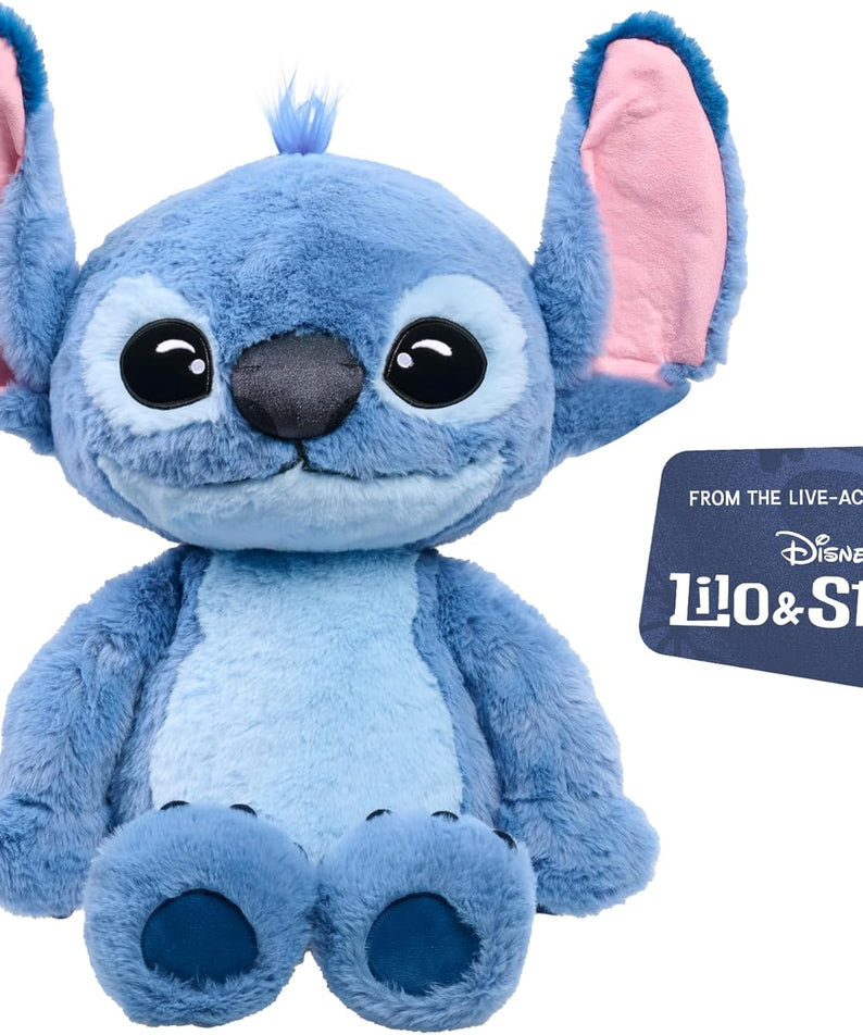 Just Play Disney Stitch Giant 24-Inch Plush Toy, Ultra-Soft Live Action Hugging Stuffed Animal for Kids