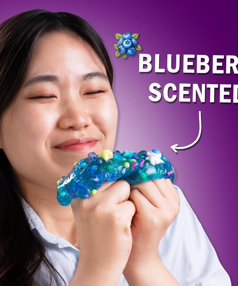Crazy Aaron’s Slime Charmers - Cosmic Matter, Blueberry Scented Slime with Charms, Non-Toxic, Super Stretchy & Squishy Fidget Toy Suitable for Boys and Girls Aged 3Y+
