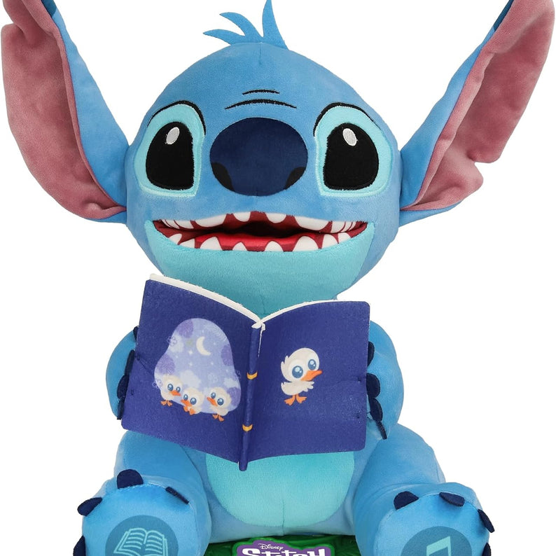 Disney Stitch Storyteller Interactive Plush Toy, Electronic Talking & Singing Plush with 8 Songs and Stories, Kids 0-3 Years