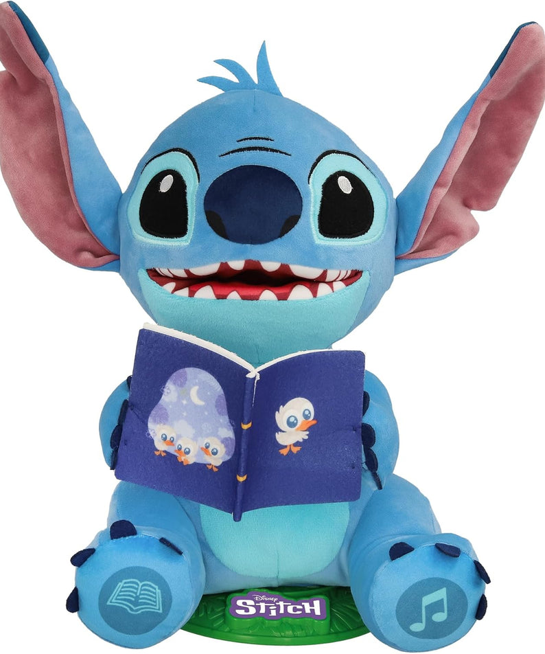 Disney Stitch Storyteller Interactive Plush Toy, Electronic Talking & Singing Plush with 8 Songs and Stories, Kids 0-3 Years