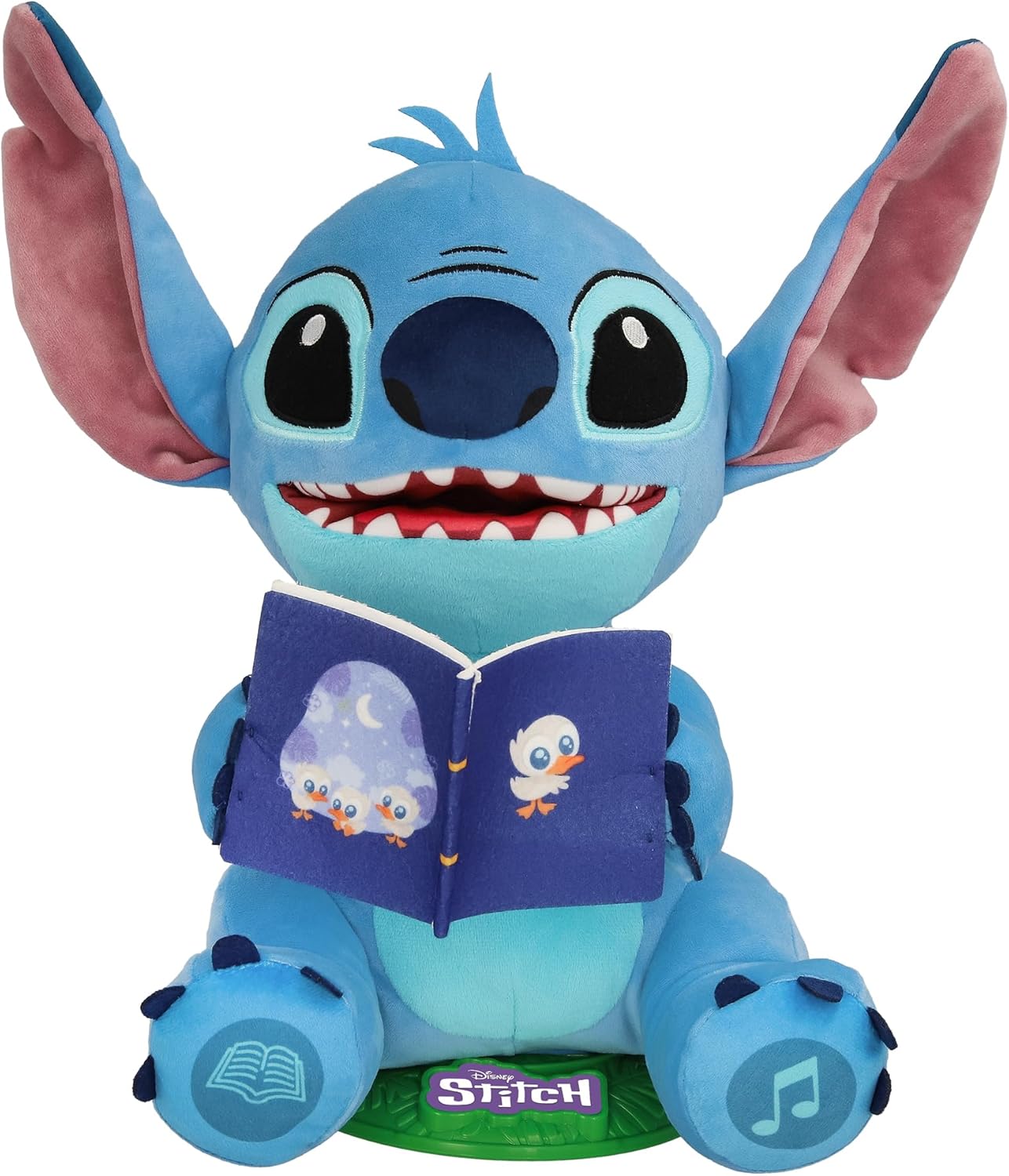 Disney Stitch Storyteller Interactive Plush Toy, Electronic Talking & Singing Plush with 8 Songs and Stories, Kids 0-3 Years