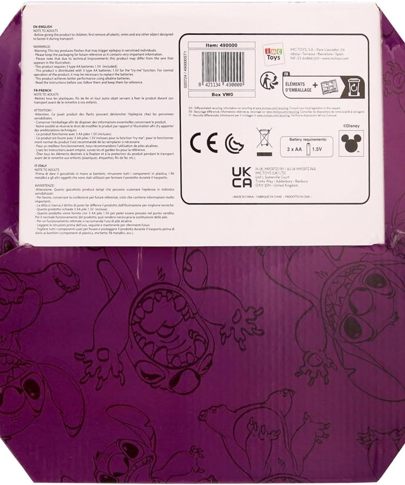 Disney Stitch Storyteller Interactive Plush Toy, Electronic Talking & Singing Plush with 8 Songs and Stories, Kids 0-3 Years