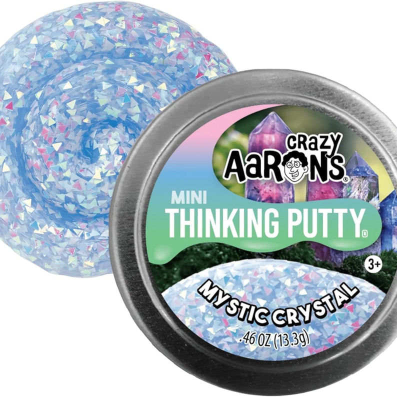 Crazy Aaron's Mini Mystic Crystal Thinking Putty, 2" Tin with 13g of Non-Toxic Sensory Play Putty which Never Dries Out, Soft Textured Creative Fidget Toy for Boys and Girls Ages 3Y+