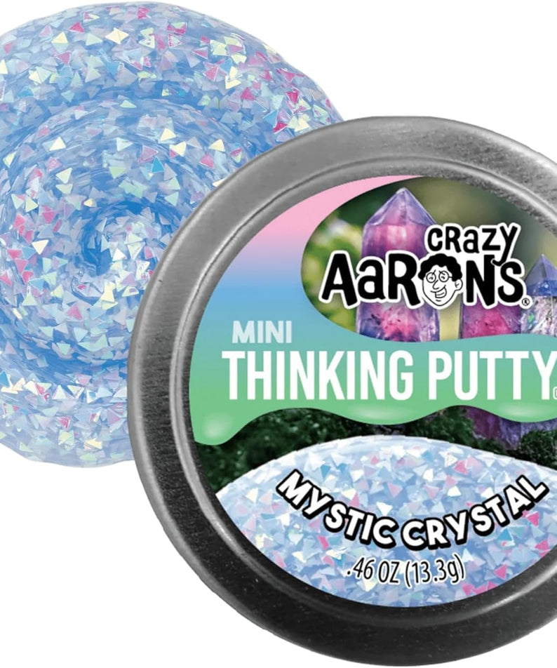 Crazy Aaron's Mini Mystic Crystal Thinking Putty, 2" Tin with 13g of Non-Toxic Sensory Play Putty which Never Dries Out, Soft Textured Creative Fidget Toy for Boys and Girls Ages 3Y+