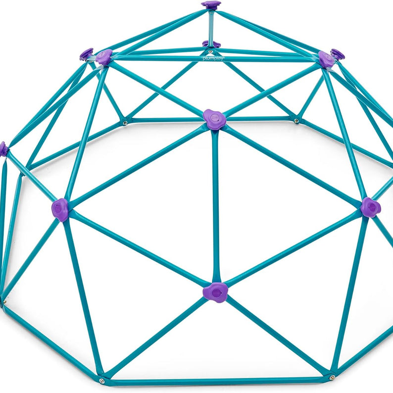 Plum Deimos Climbing Metal Dome, Easy to Assemble Backyard Geometric Climbing Dome with 150kg Weight Capacity, Outdoor Jungle Gym Toy Suitable for Children both Boys and Girls Aged 3 years and Above