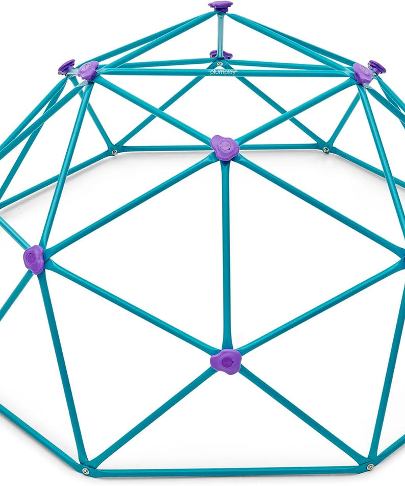 Plum Deimos Climbing Metal Dome, Easy to Assemble Backyard Geometric Climbing Dome with 150kg Weight Capacity, Outdoor Jungle Gym Toy Suitable for Children both Boys and Girls Aged 3 years and Above