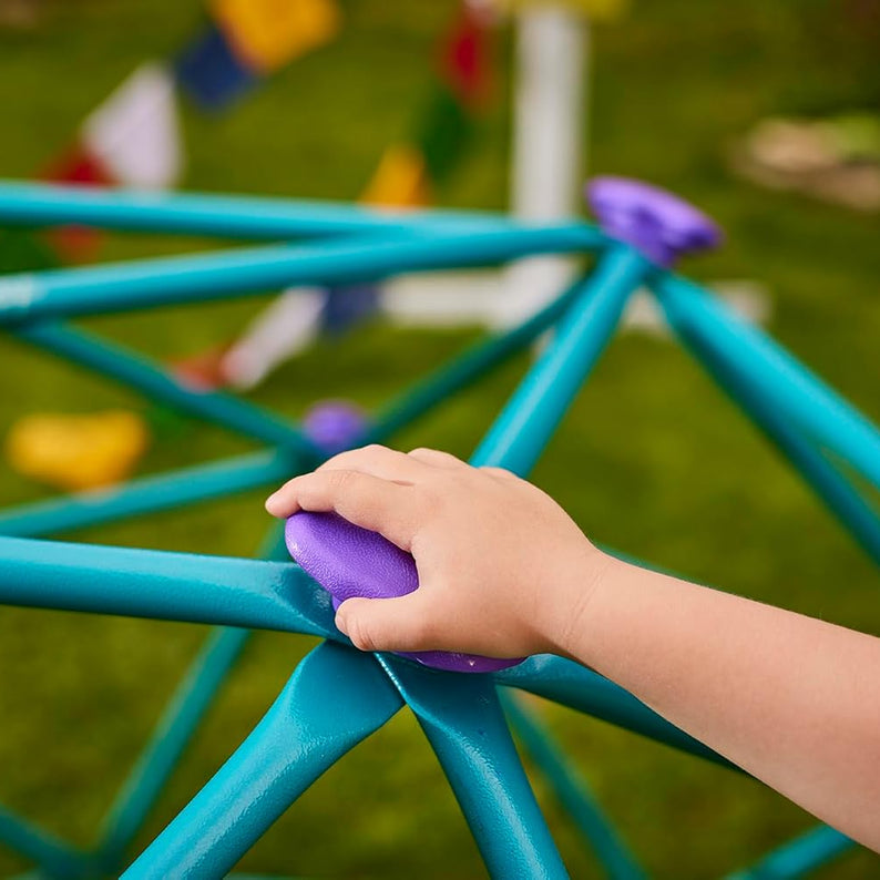 Plum Deimos Climbing Metal Dome, Easy to Assemble Backyard Geometric Climbing Dome with 150kg Weight Capacity, Outdoor Jungle Gym Toy Suitable for Children both Boys and Girls Aged 3 years and Above
