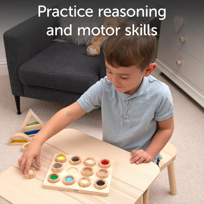 TickiT Touch & Match Board – Wooden Sensory Matching Game for Fine Motor Skills
