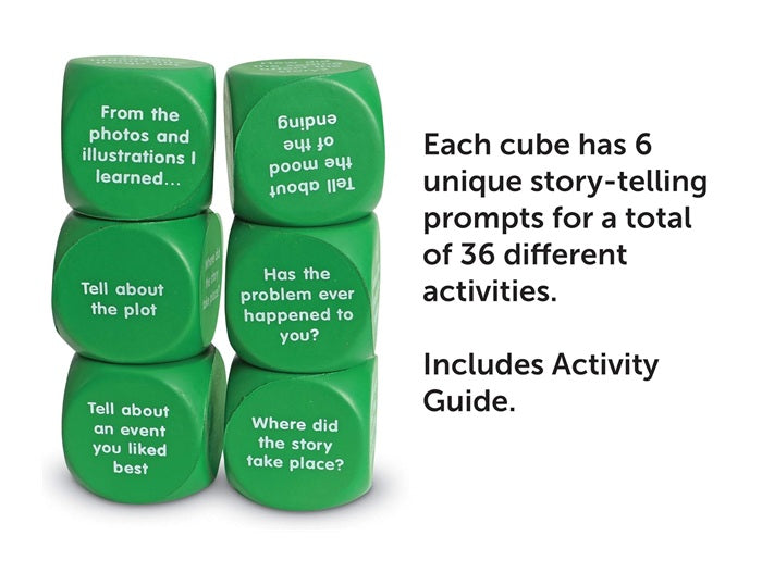 Learning Resources Retell a Story Cubes – 6 Foam Storytelling Dice for Reading & Creativity