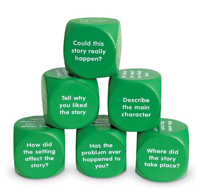 Learning Resources Retell a Story Cubes – 6 Foam Storytelling Dice for Reading & Creativity