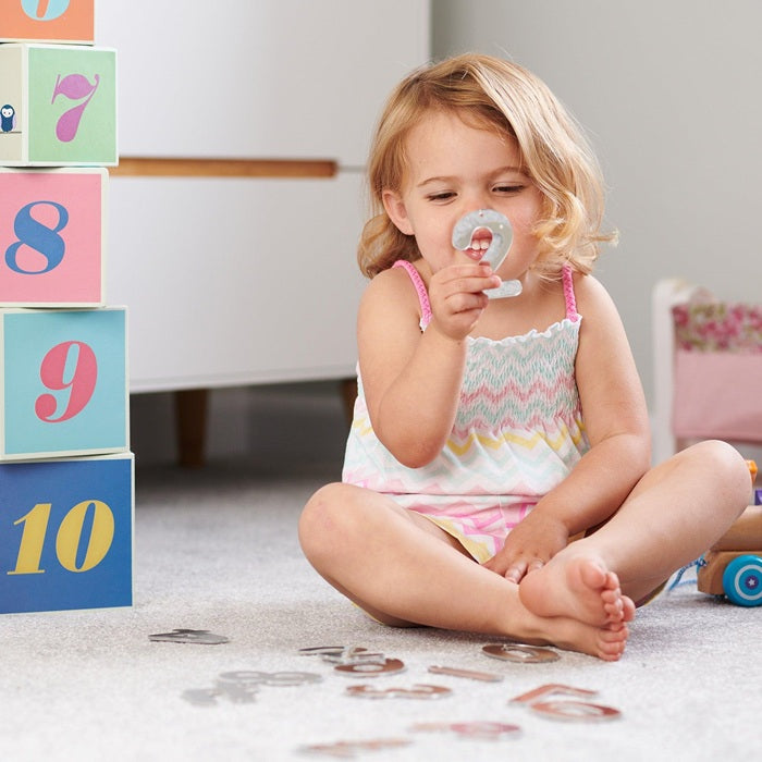 TickiT Mirror Numbers – Reflective Number Set for Early Math & Sensory Learning