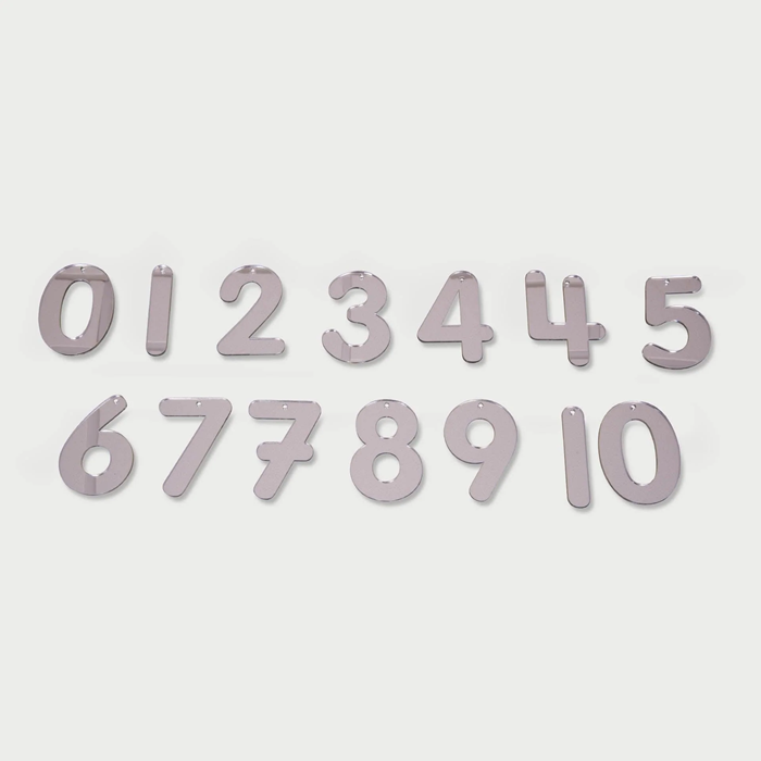 TickiT Mirror Numbers – Reflective Number Set for Early Math & Sensory Learning