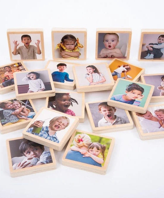 My Emotions wooden signs feelings emotional development child therapy