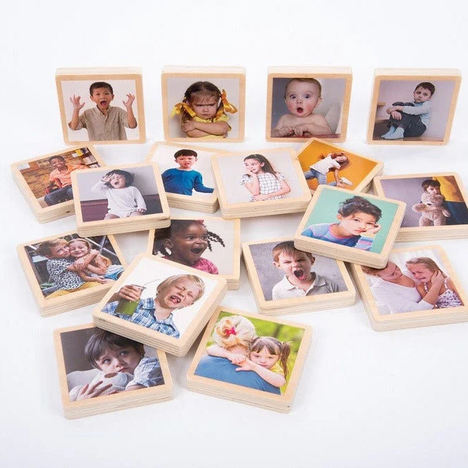 My Emotions wooden signs feelings emotional development child therapy