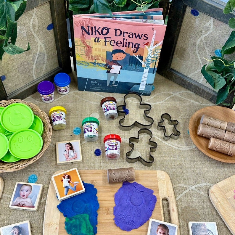 My Emotions wooden signs feelings emotional development child therapy