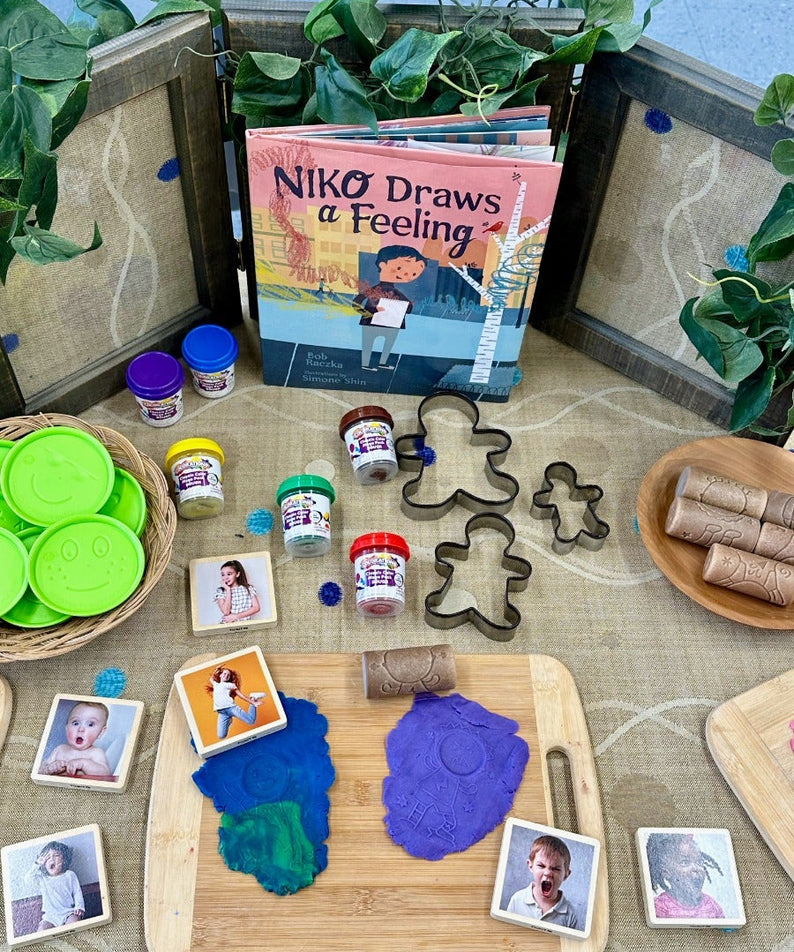 My Emotions wooden signs feelings emotional development child therapy