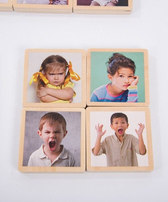My Emotions wooden signs feelings emotional development child therapy