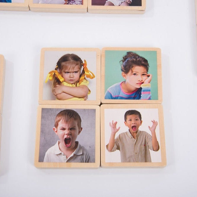 My Emotions wooden signs feelings emotional development child therapy
