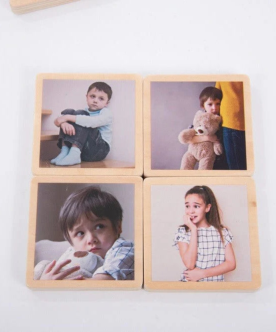 My Emotions wooden signs feelings emotional development child therapy