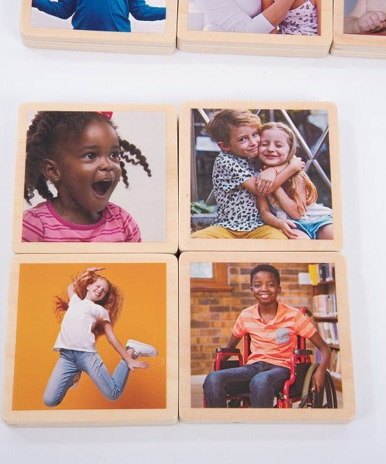 My Emotions wooden signs feelings emotional development child therapy