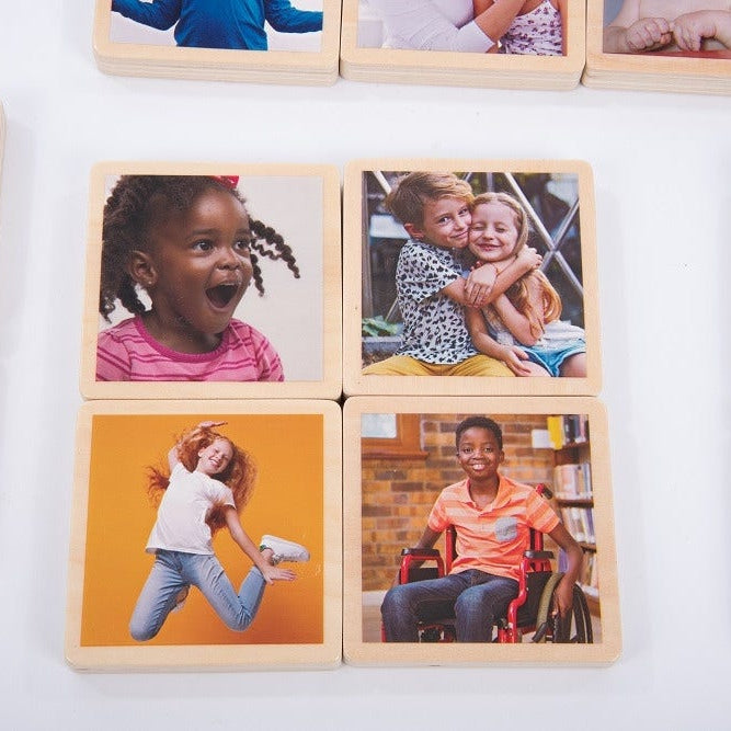 My Emotions wooden signs feelings emotional development child therapy
