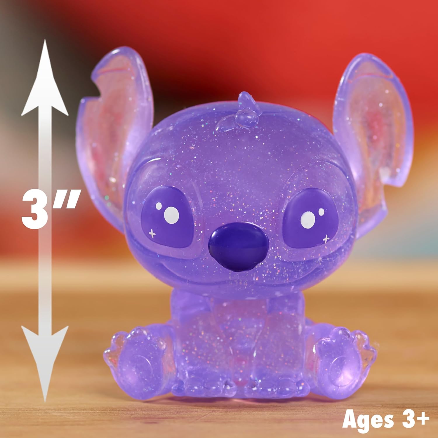 Just Play Disney Stitch Collectible Figures, 5 cm Figurines for Kids Ages 3 to 8, Blind Capsule Toys, Play and Display Collectibles, Interactive Toys