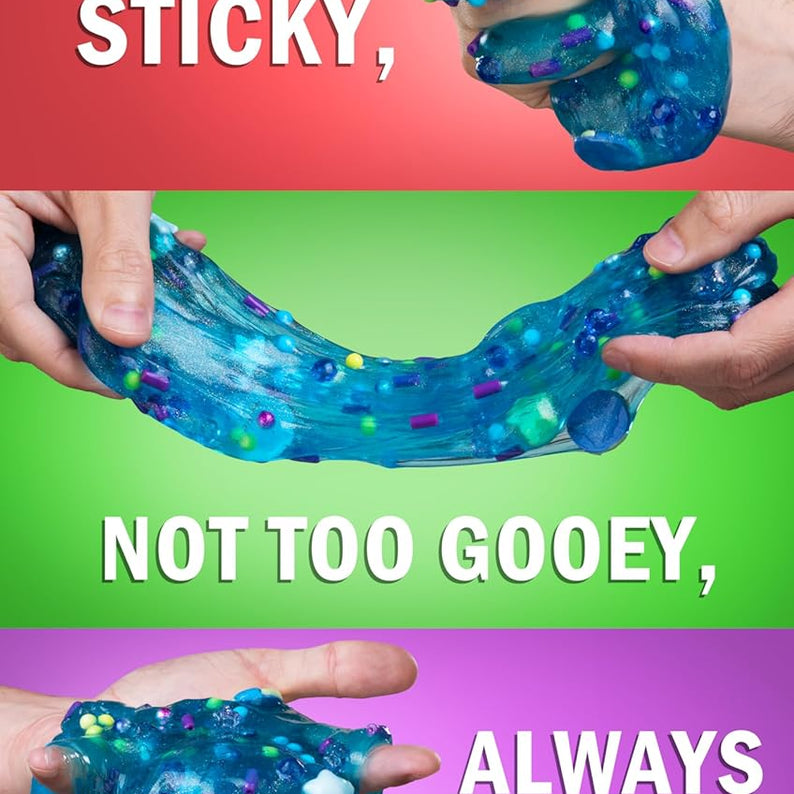 Crazy Aaron’s Slime Charmers - Cosmic Matter, Blueberry Scented Slime with Charms, Non-Toxic, Super Stretchy & Squishy Fidget Toy Suitable for Boys and Girls Aged 3Y+