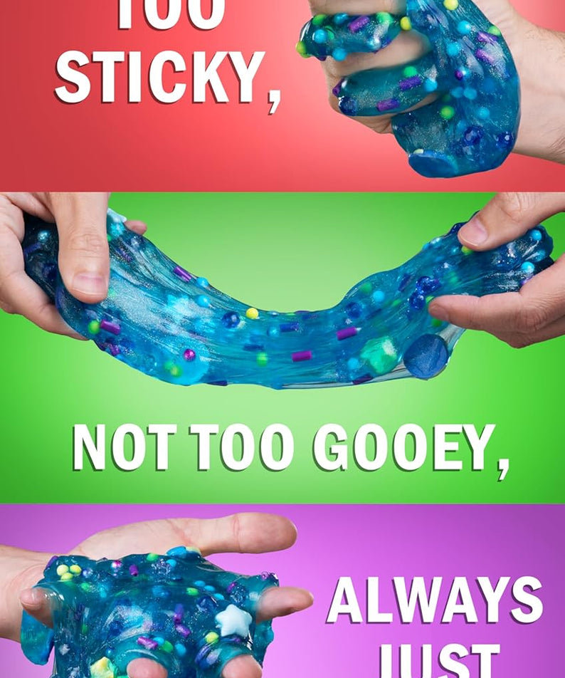 Crazy Aaron’s Slime Charmers - Cosmic Matter, Blueberry Scented Slime with Charms, Non-Toxic, Super Stretchy & Squishy Fidget Toy Suitable for Boys and Girls Aged 3Y+