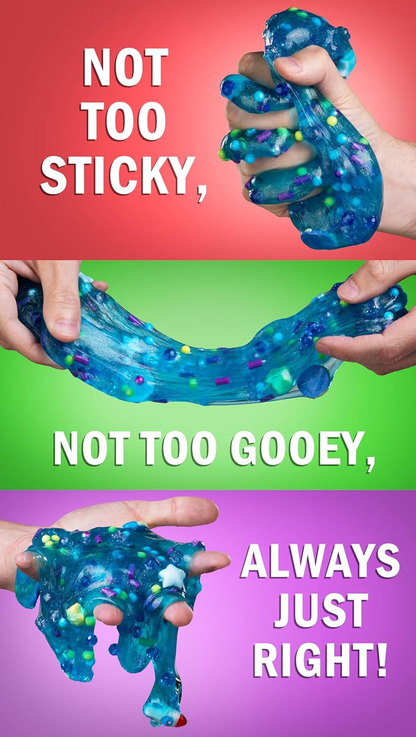 Crazy Aaron’s Slime Charmers - Cosmic Matter, Blueberry Scented Slime with Charms, Non-Toxic, Super Stretchy & Squishy Fidget Toy Suitable for Boys and Girls Aged 3Y+