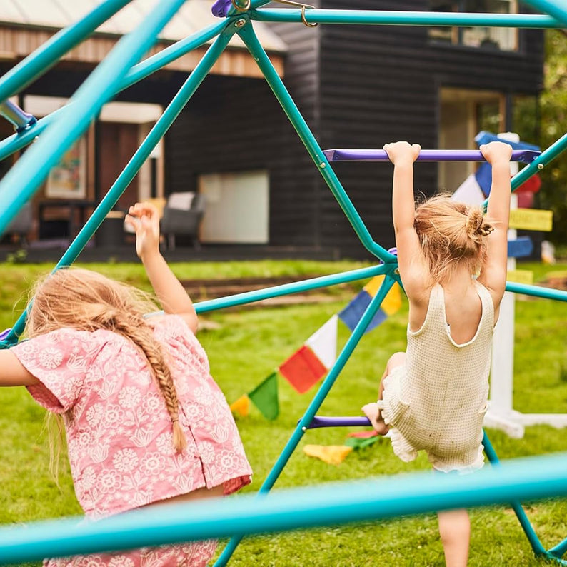 Plum Phobos Climbing Metal Dome, Easy to Assemble Backyard Geometric Climbing Dome with 250kg Weight Capacity, Outdoor Jungle Gym Toy Suitable for Children both Boys and Girls Aged 3 years and Above