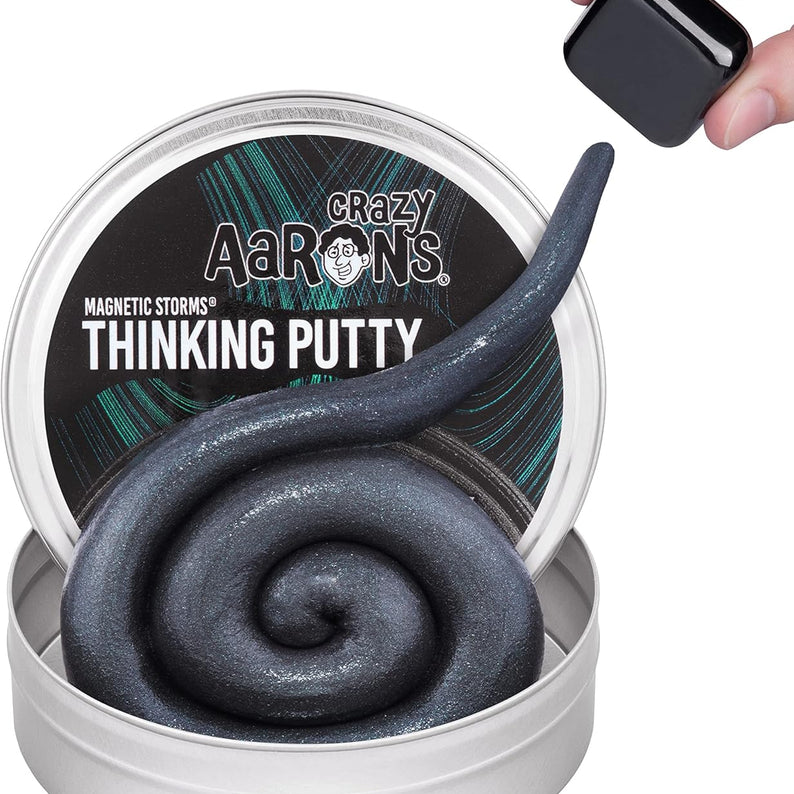 Crazy Aaron's Strange Attractor Thinking Putty, 4" Tin with 90g of Non-Toxic Sensory Play Putty which Never Dries Out, Soft Textured Creative Fidget Toy for Boys and Girls Ages 3Y+