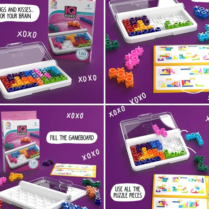 SmartGames Cats and Boxes, Fun IQ Brain Teaser Puzzle, Cognitive Development STEM Toy with 60+ Challenges, Travel Friendly Tabletop Educational Matching Puzzle Game, Suitable for Children Above 7+