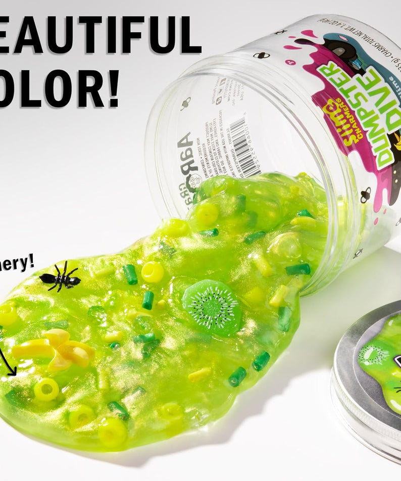 Crazy Aaron’s Slime Charmers - Dumpster Dive, Green Apple Scented Slime with Charms, Non-Toxic, Super Stretchy & Squishy Fidget Toy Suitable for Boys and Girls Aged 3Y+