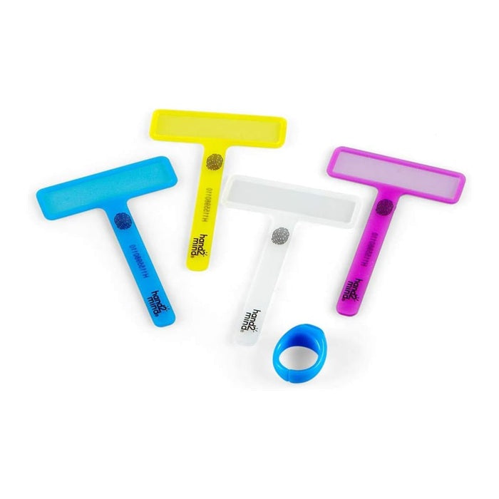 Learning Resources FingerFocus Highlighter, Wearable Reading Aid for Kids, Helps Improve Focus & Tracking, Includes 4 Interchangeable Colored Wands