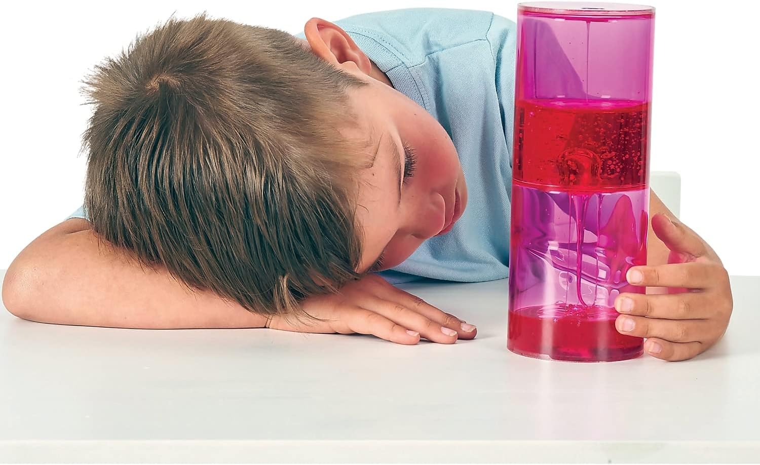 TickiT Sensory Jumbo Ooze Tube – Mesmerising Pink Liquid Sensory Tube Toy for Kids | Calming Visual Motion & Early Learning