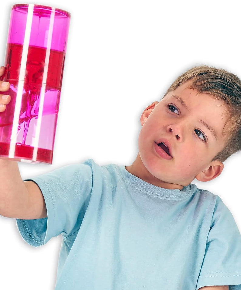 TickiT Sensory Jumbo Ooze Tube – Mesmerising Pink Liquid Sensory Tube Toy for Kids | Calming Visual Motion & Early Learning