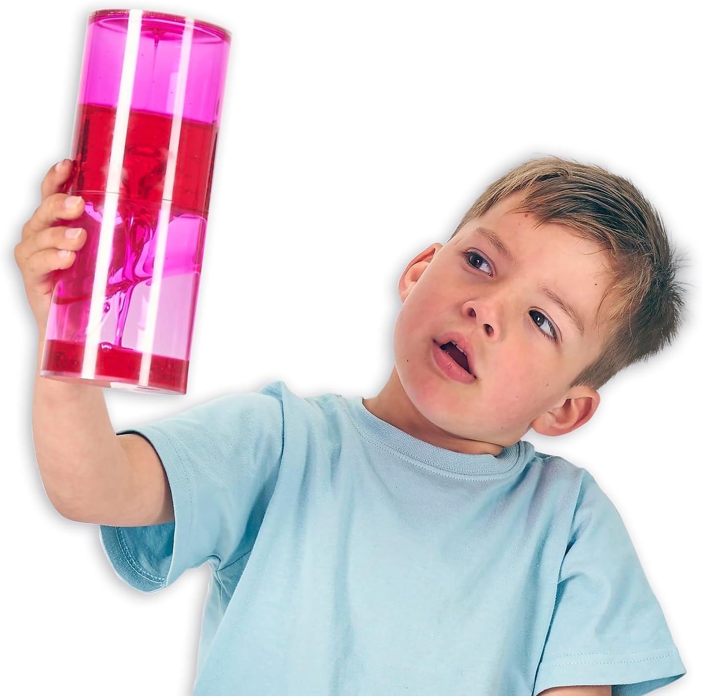 TickiT Sensory Jumbo Ooze Tube – Mesmerising Pink Liquid Sensory Tube Toy for Kids | Calming Visual Motion & Early Learning