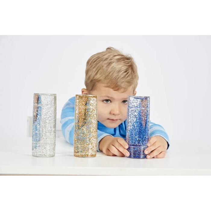 TickiT Sensory Glitter Storm Set – Pack of 3 Visual Liquid Glitter Tubes | Calming & Educational Sensory Toy