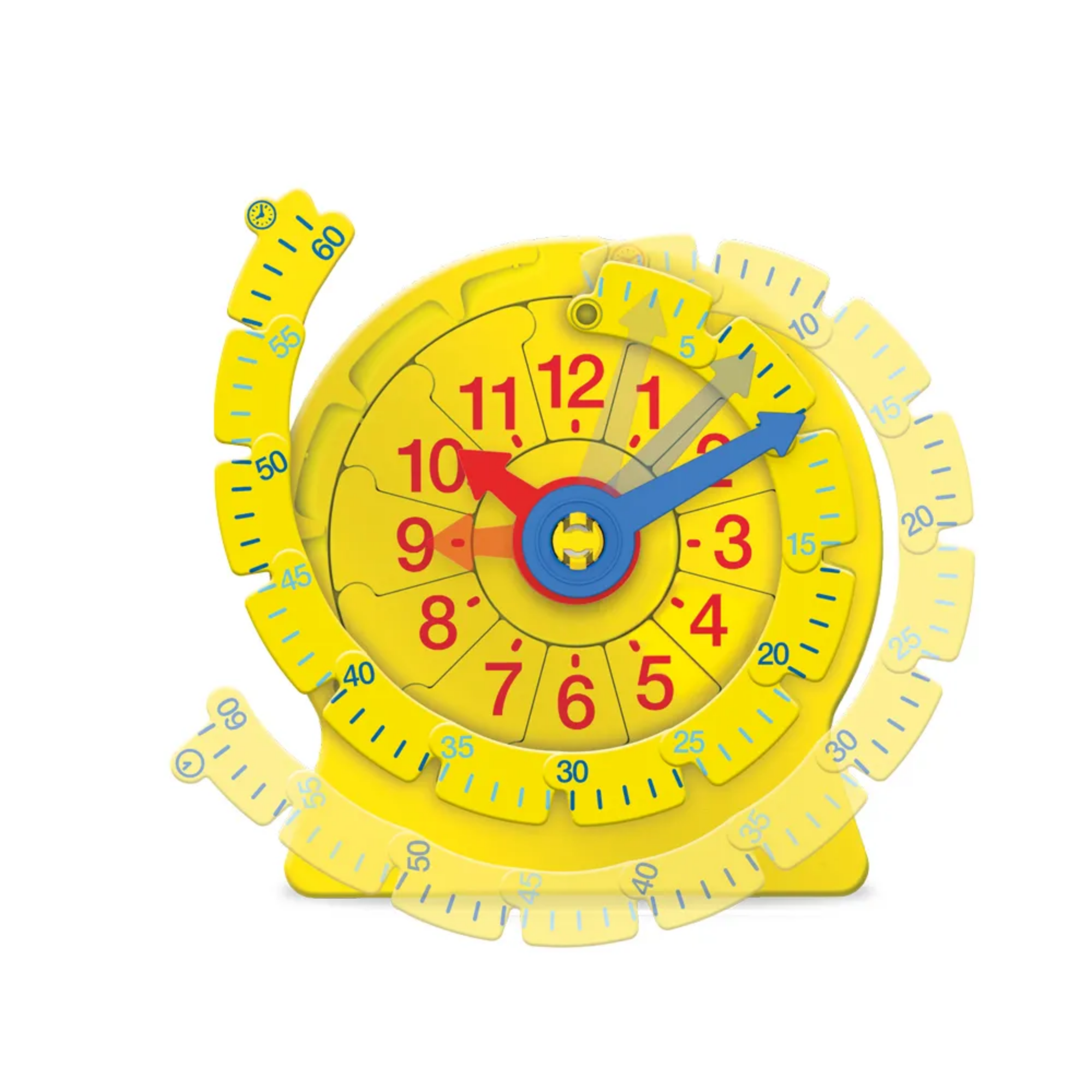 Learning Resources 24-Hour Number Line Clock, Single Student Set, Telling Time Learning Tool for Ages 5+