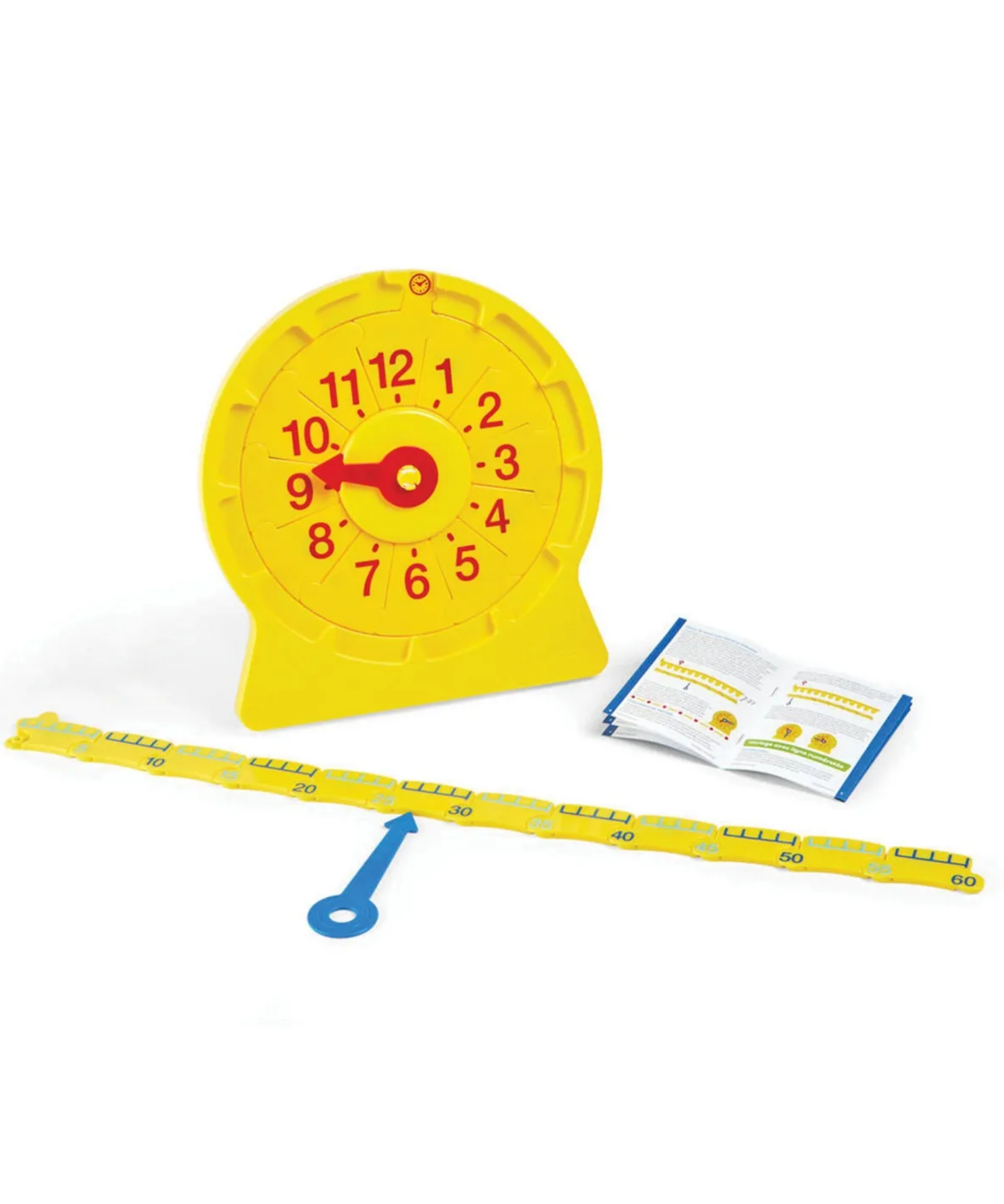 Learning Resources 24-Hour Number Line Clock, Single Student Set, Telling Time Learning Tool for Ages 5+