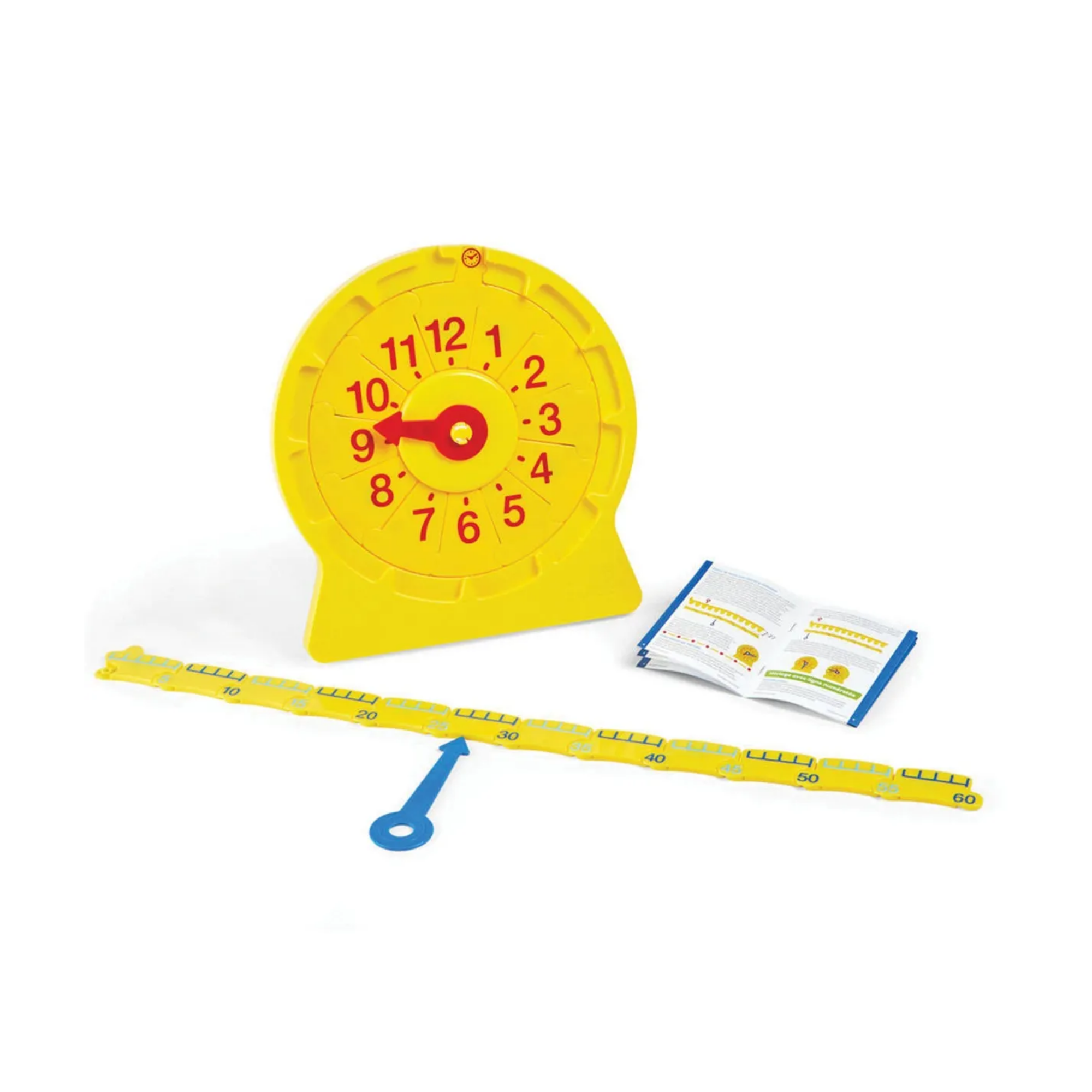 Learning Resources 24-Hour Number Line Clock, Single Student Set, Telling Time Learning Tool for Ages 5+