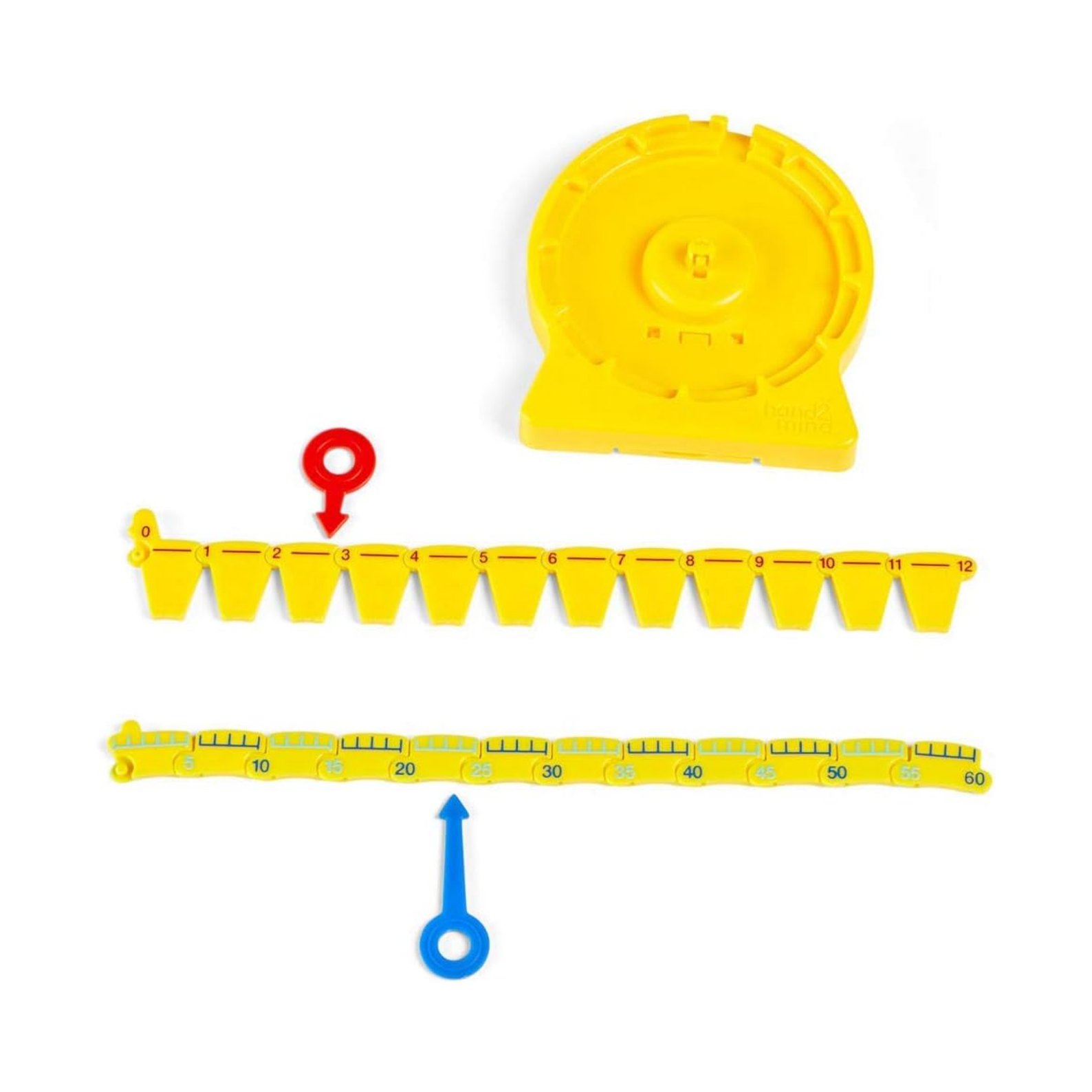 Learning Resources 24-Hour Number Line Clock, Single Student Set, Telling Time Learning Tool for Ages 5+