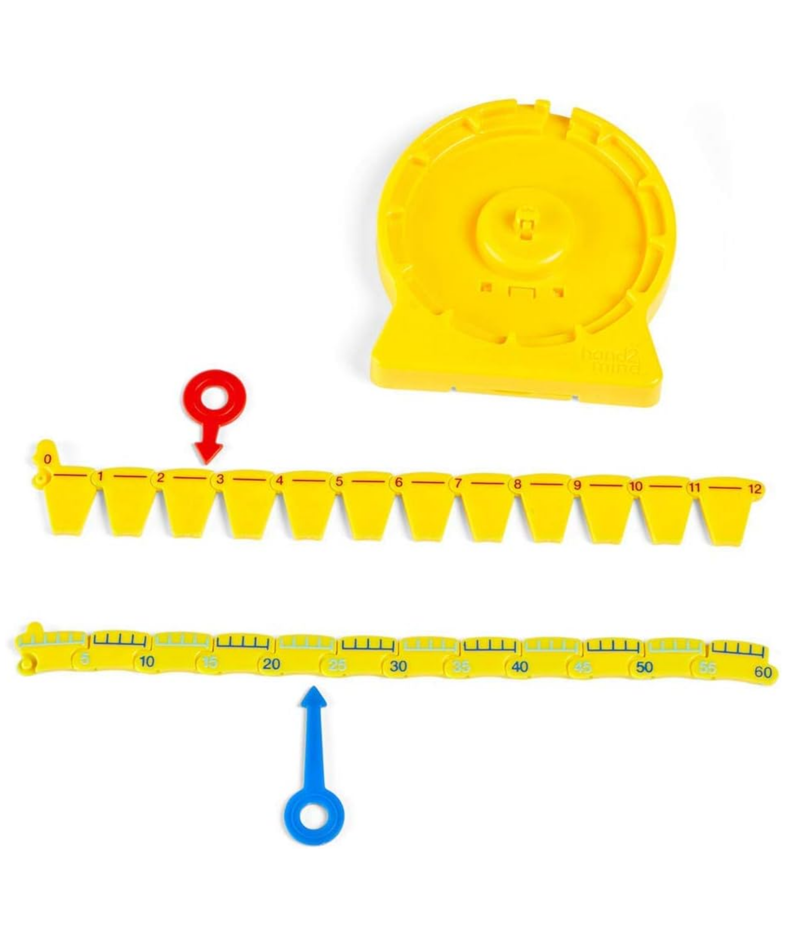 Learning Resources 24-Hour Number Line Clock, Single Student Set, Telling Time Learning Tool for Ages 5+