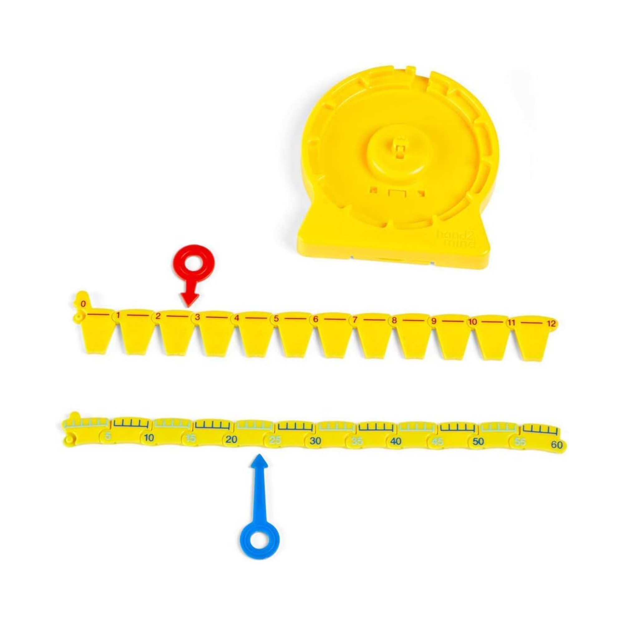 Learning Resources 24-Hour Number Line Clock, Single Student Set, Telling Time Learning Tool for Ages 5+