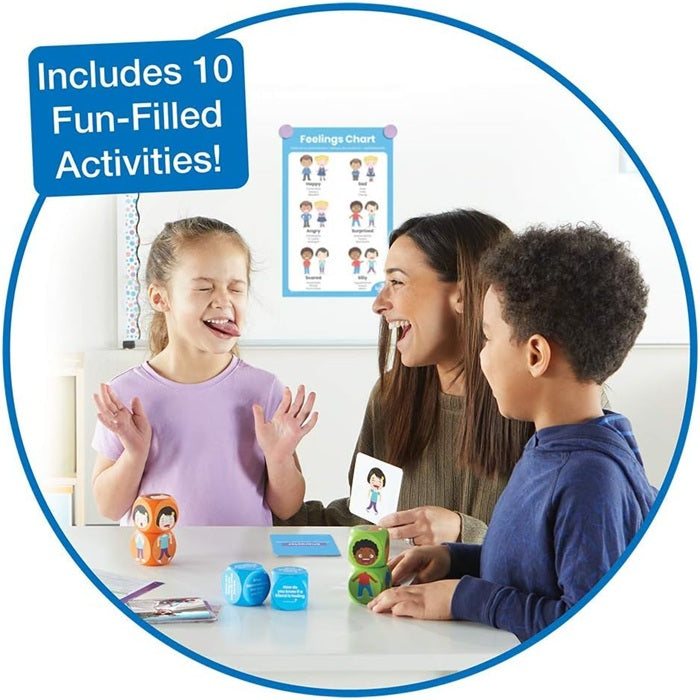 hand2mind Learn About Feelings Set, Social Skills Games for Kids, Social Emotional Learning Activities, Play Therapy Toys for Counselors, Calm Down Corner Supplies, Autism Learning Materials