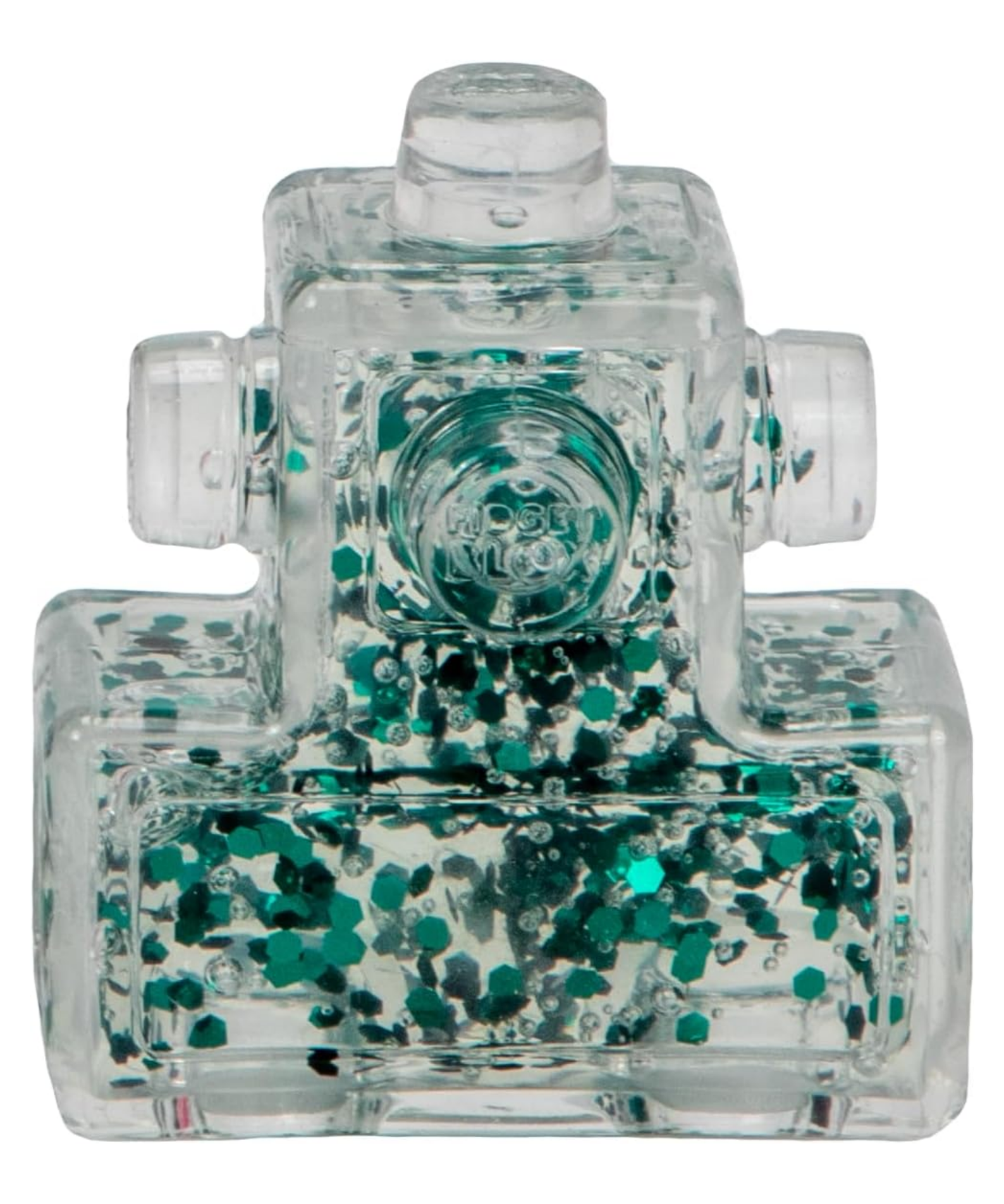 Goliath Fidget Blox, Touch Focused Sensory Squeeze & Play Fidget Toy, Push and Smush Anxiety & Stress Relief Calming Therapy Desk Toy for Adults and Children, Clear and Green