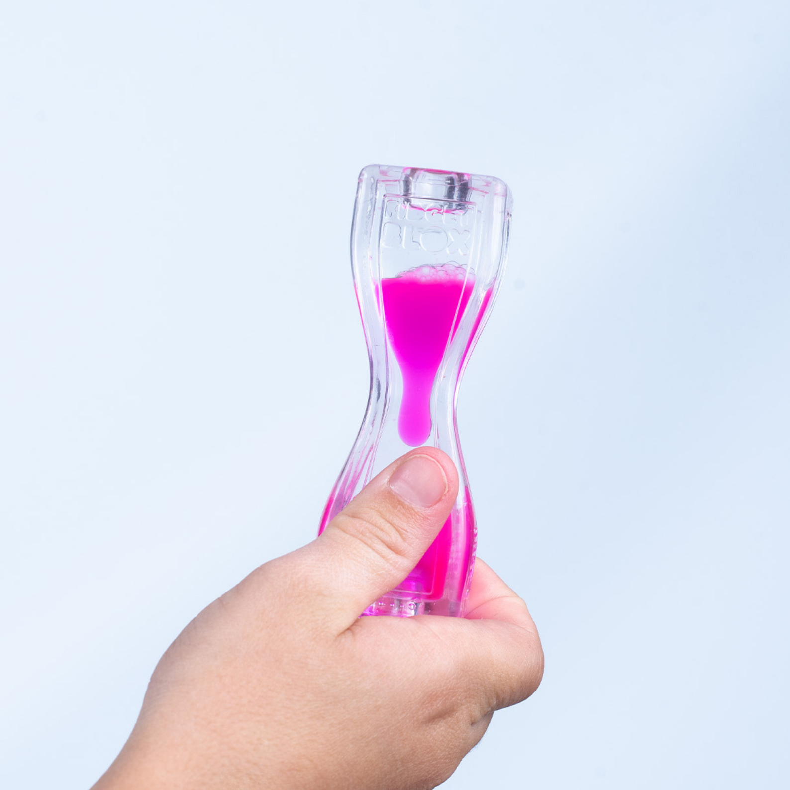 Goliath Fidget Blox, Vision Focused Sensory Squeeze & Play Fidget Toy, Liquid and Colour Based, Anxiety & Stress Relief Calming Therapy Desk Toy for Adults and Children, Pink