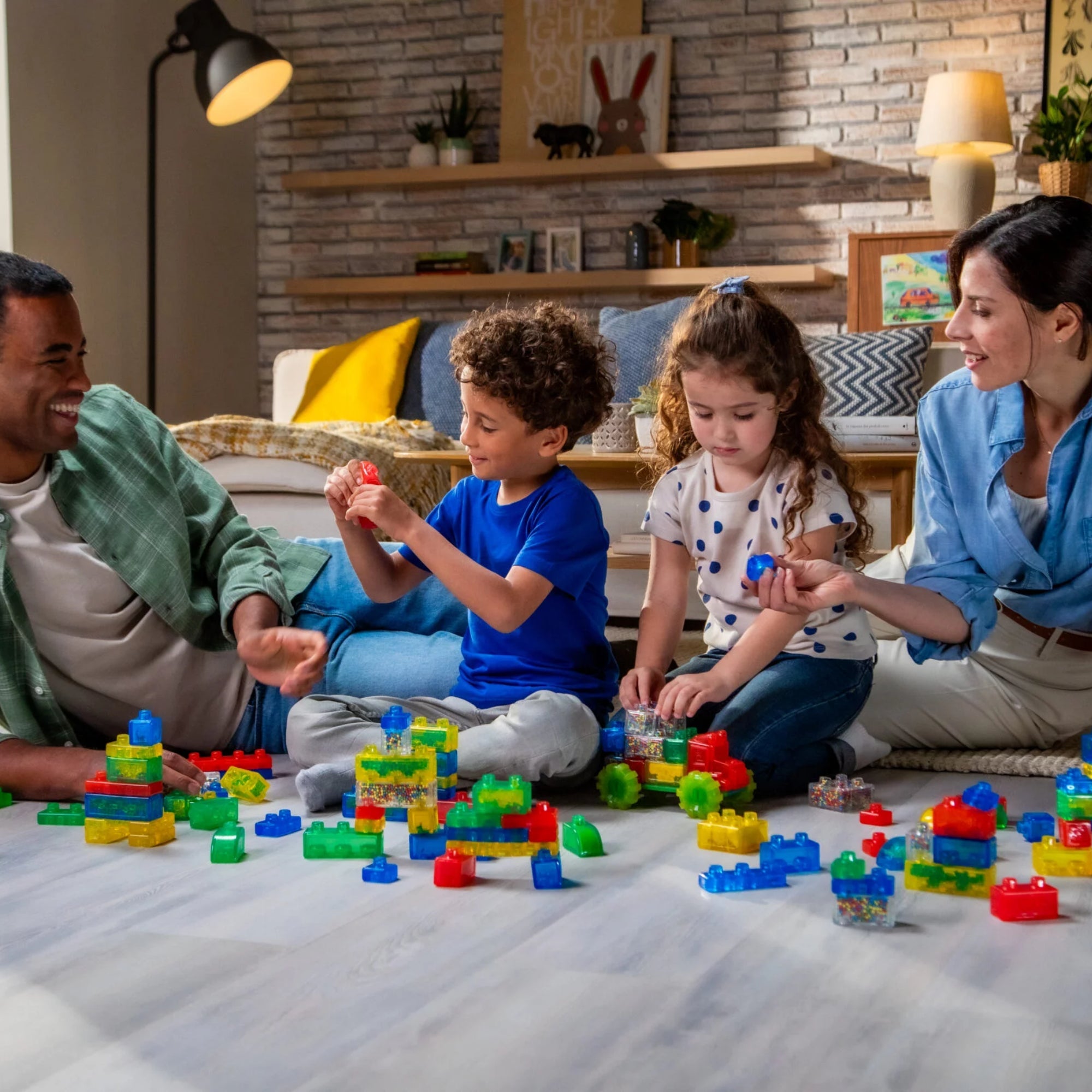 Goliath Jelly Blox Creative Kit, 20 Piece Toddler & Preschool Building Blocks, Ouch-Free Tactile & Sensory Play Fidget Toy, Stackable, Squishable & Stretchable Blocks Suitable for Boys & Girls Aged 2+