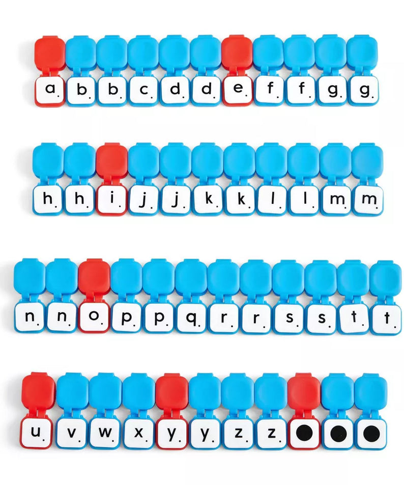 Learning Resources Learn My Letters Fine Motor Clips, ABC Literacy & Fine Motor Skills Toy, Hands-On Alphabet Learning for Toddlers, 45 Letter Clips & 4 Dot Clips, Ages 3+